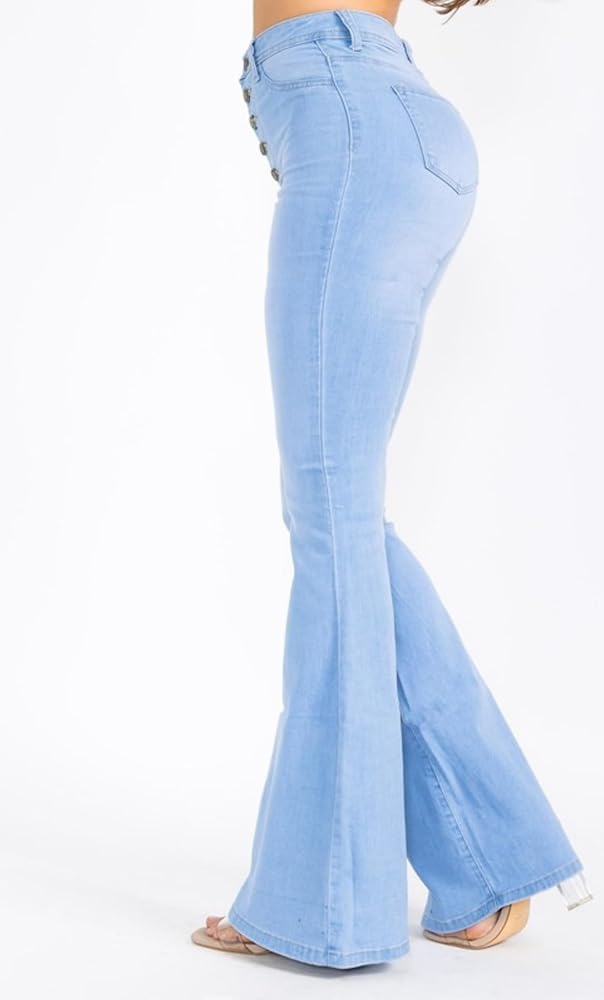 SENEE high waist flare denim ブルー ジーンズ デニム デニムパンツ high waist flare denim（ハイ